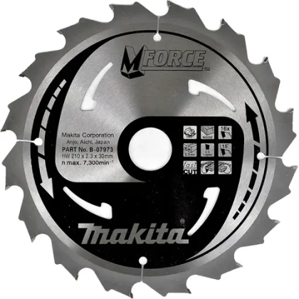 Пильный диск по дереву M-FORCE 185х30х2 мм/16 Makita B-31223