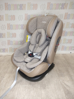 Автокресло детское Indigo Aero ST-3 Isofix группа 0/1/2/3 (0-36) бежевый лен