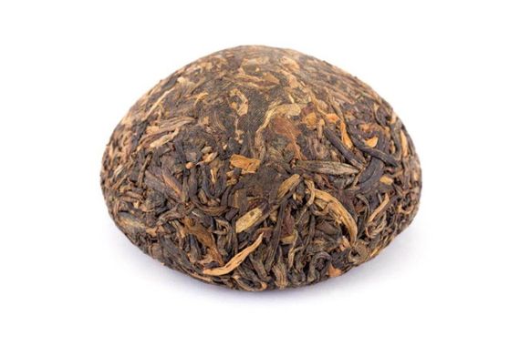 Herbata Sheng Pu'er 2010 Marka „Lux” „Sosna i żuraw” Gniazdo roślinne Xiaguan 100 g