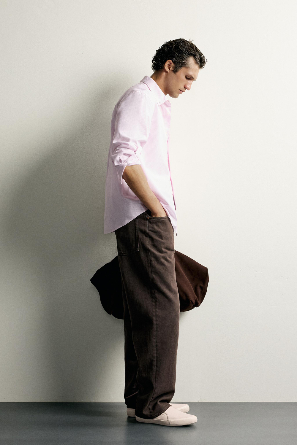 РУБАШКА REGULAR FIT ФАКТУРЫ ОКСФОРД — ZARA