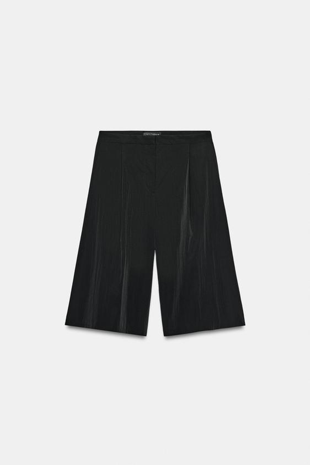 ZARA ТЕХНИЧНЫЕ ШОРТЫ — ZW COLLECTION, ЧЕРНЫЙ