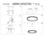 Подвесная светодиодная люстра Kink Light Лаура 08243,12A