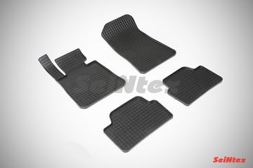 Резиновые коврики в салон BMW 1 серии [E81/E82/E87/E88] (2004-2014) "Сетка"