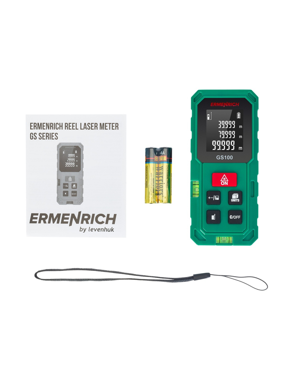 Лазерная рулетка Ermenrich Reel PLUS GS100