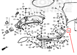 40106-ZVT-000 CASE, L. ENGINE (LOWER)