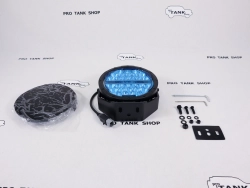 Фара AURORA ALO-P-R-9-C31D1-AW 9" 150W c подсветкой корпуса (ДХО) Янтарный + Белый 1 шт.
