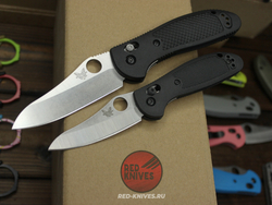 Нож Benchmade 555 Griptilian Mini - зеленый нейлон, клинок стоунвош