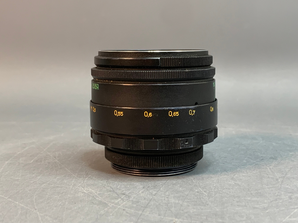 Helios-44-2 царапины на передней линзе