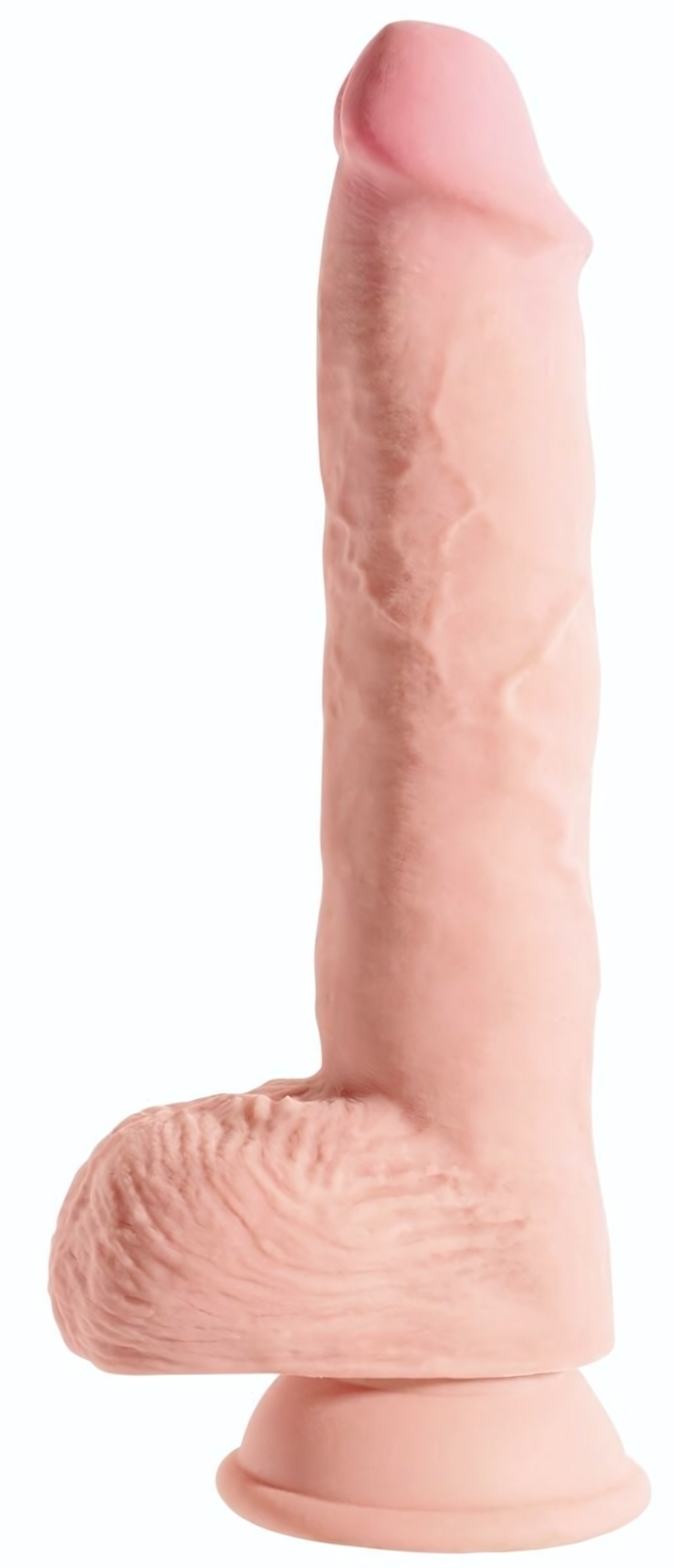 Фаллоимитатор King Cock Plus 10" Triple Density Fat Cock with Balls - Flesh Pipedream 572221PD