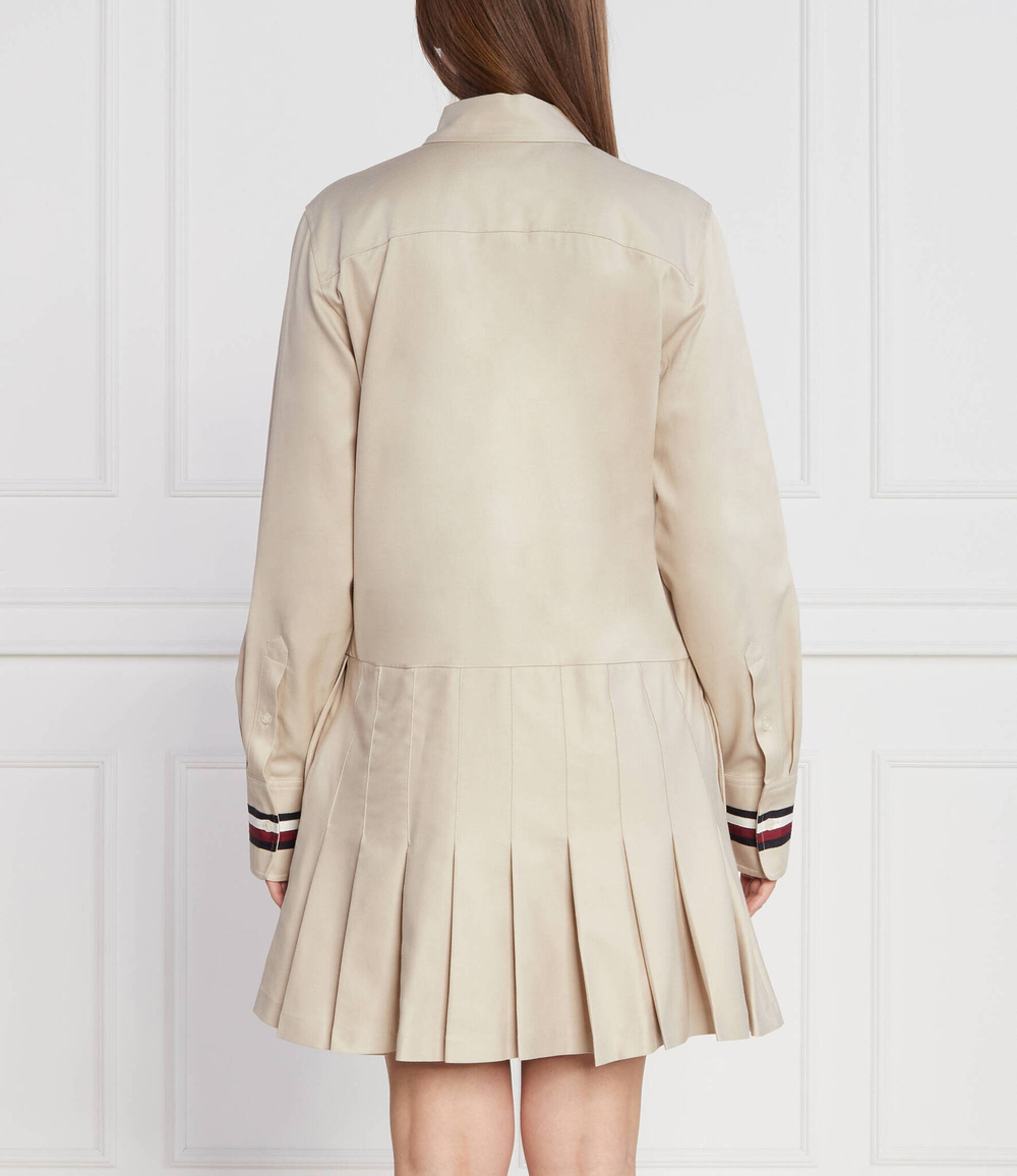 Платье GLOBAL STP SHORT LS Tommy Hilfiger - бежевый(WW0WW39029)