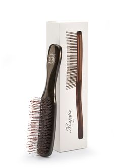 Расческа Majestic Scalp Brush черный кофе