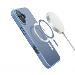Матовый защитный чехол светло-синего цвета с MagSafe для iPhone 17, серия Yind Series от Dux Ducis