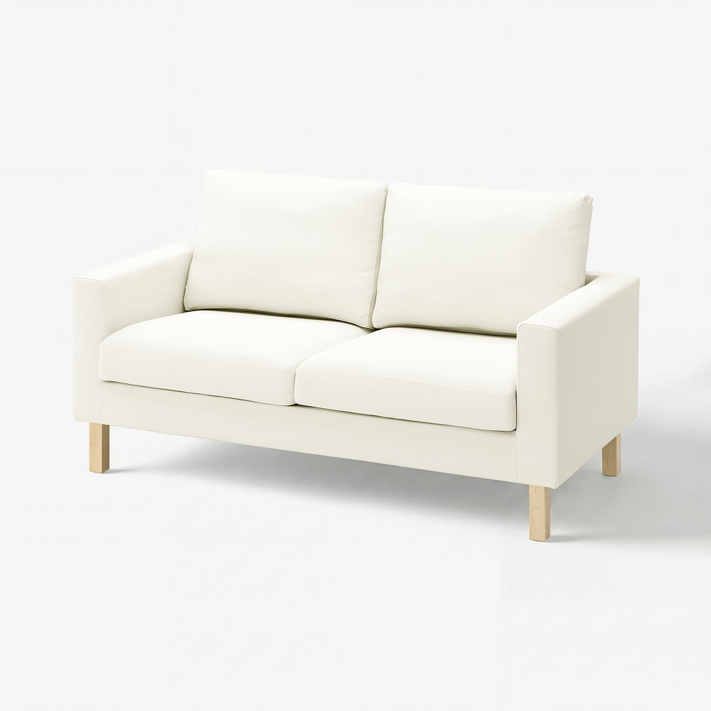 IKEA SALTSJÖBADEN  (ИКЕА САЛТШЁБАДЕН)  -  Чехол на 2-местный диван - Блекинге белый