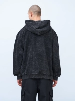 Худи на молнии Garment dyed 380 г