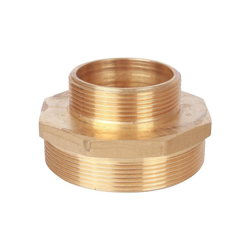 Ниппель редукционный STOUT SFT 0003 - 3" x 2" (для стальных труб, латунь без покрытия)