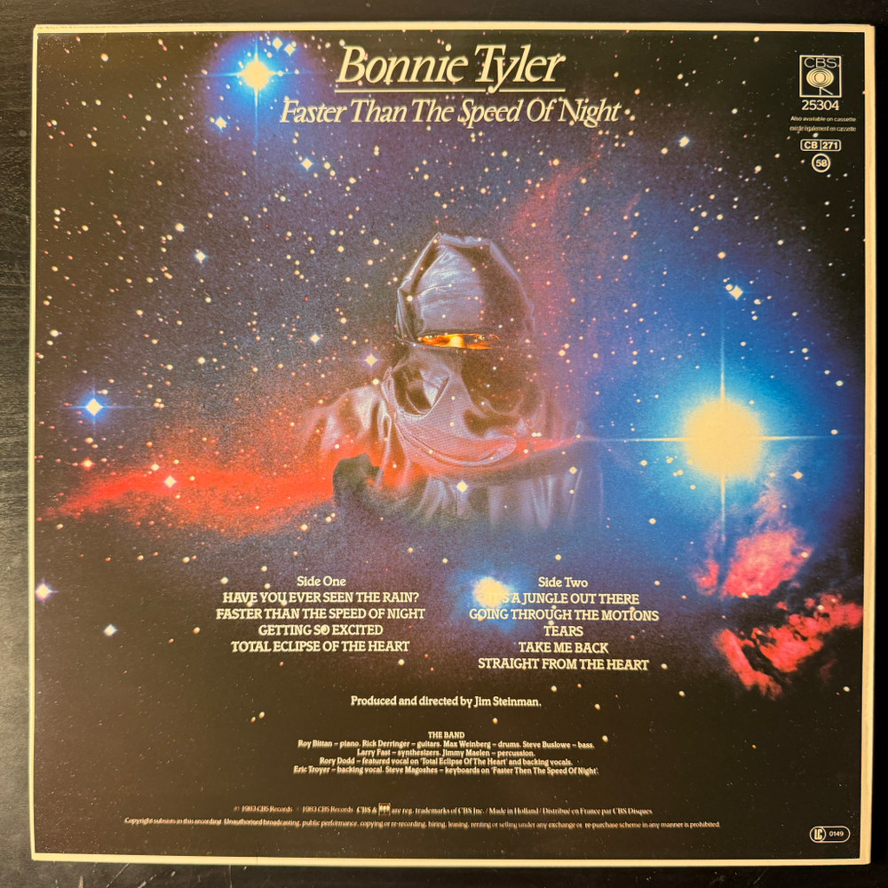 Bonnie Tyler - Faster Than The Speed Of Night (Голландия 1983г.)