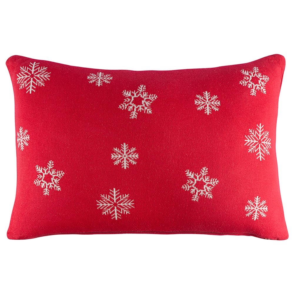 Подушка вязаная с новогодним рисунком 40х60см Tkano New Year Essential Fancy doggy