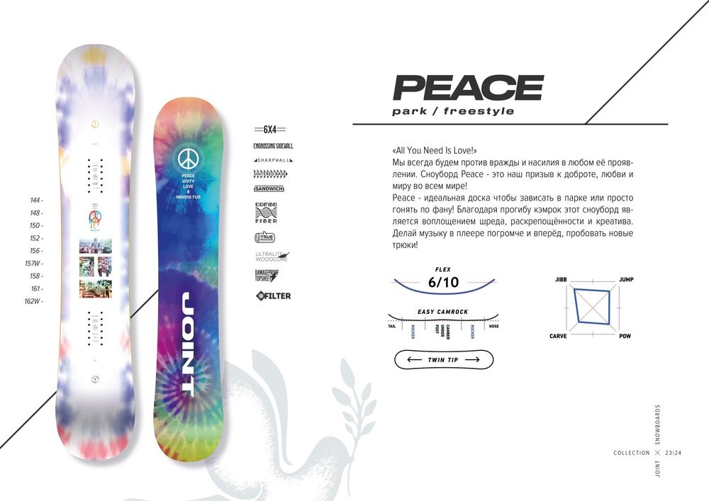Сноуборд JOINT PEACE