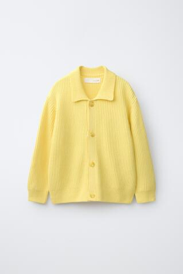 ZARA ТРИКОТАЖНЫЙ КАРДИГАН, ЖЕЛТЫЙ