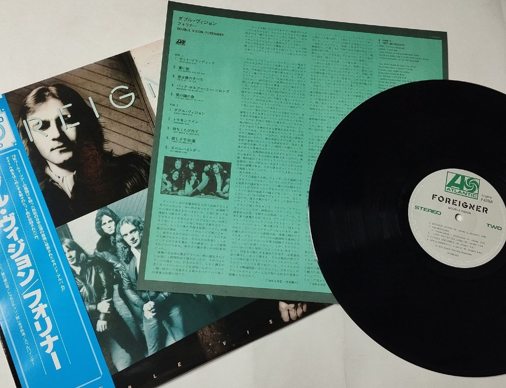 Винтажная виниловая пластинка LP Foreigner Double Vision (Japan 1980) (Obi) Hot Blooded