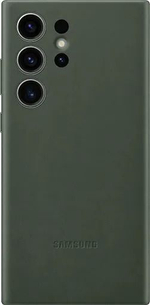 Кожаный чехол для Samsung Galaxy S23 Ultra, зеленый (Из Финляндии)