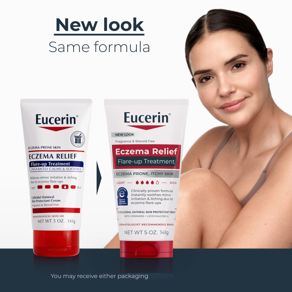 Eucerin, Средство для облегчения обострения экземы, без отдушек, 141 г (5 унций)