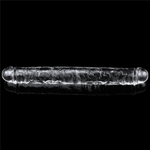 Прозрачный двусторонний фаллоимитатор для двойного проникновения "Flawless Clear Double Dildo 12''", Lovetoy