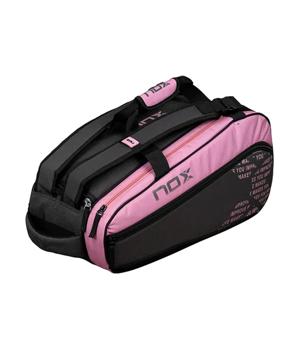 Сумка для падел NOX Street Gris-Rosa 2024 термо-большая-5 ракеток