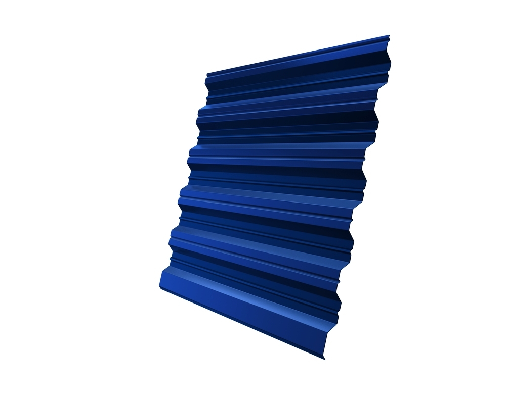 Профнастил окрашенный С21 0,5 x 1000/1051 x 6000 RAL 5005 синий