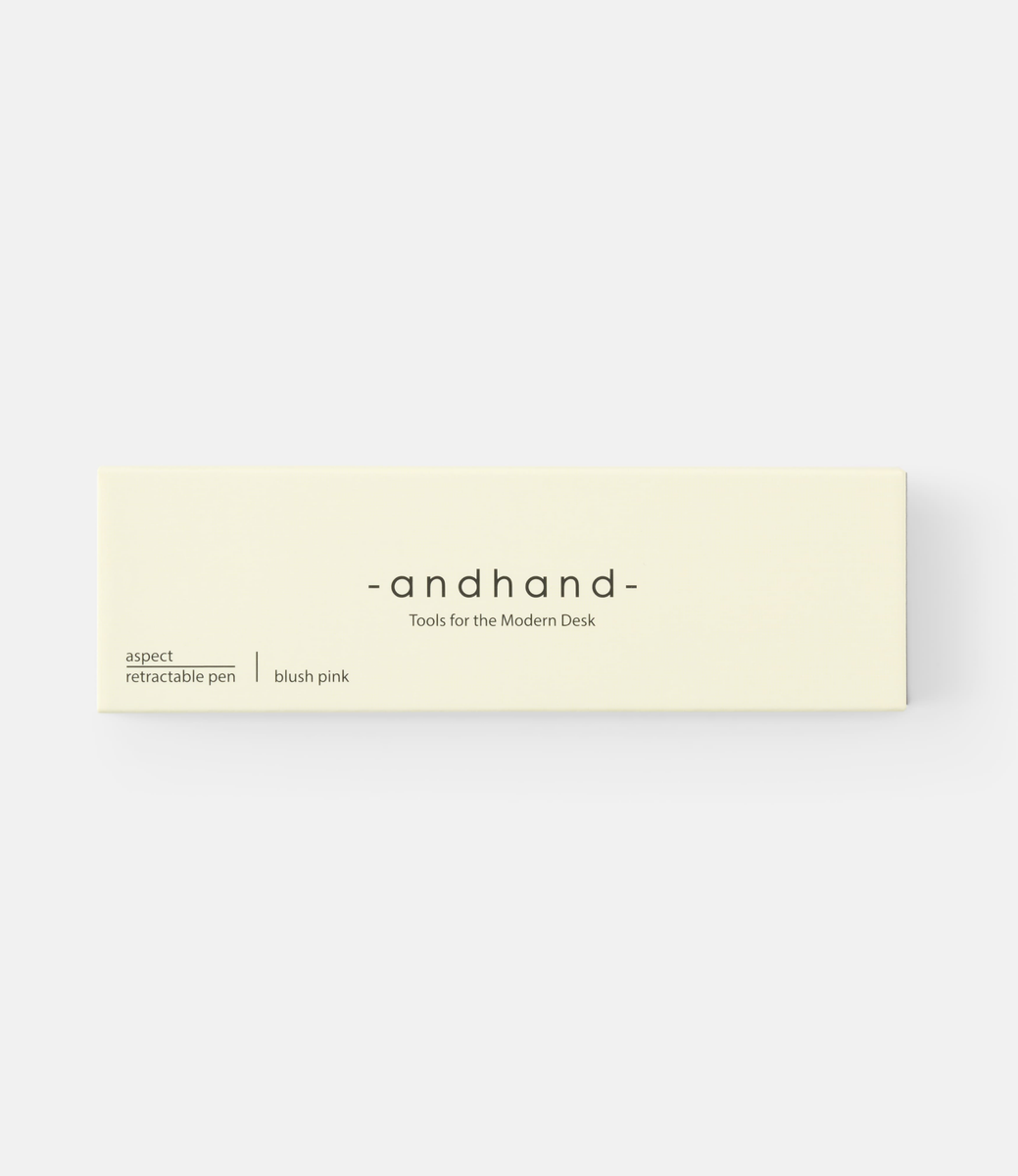 Andhand Aspect Retractable Pen Blush Pink — ручка-роллер из алюминия