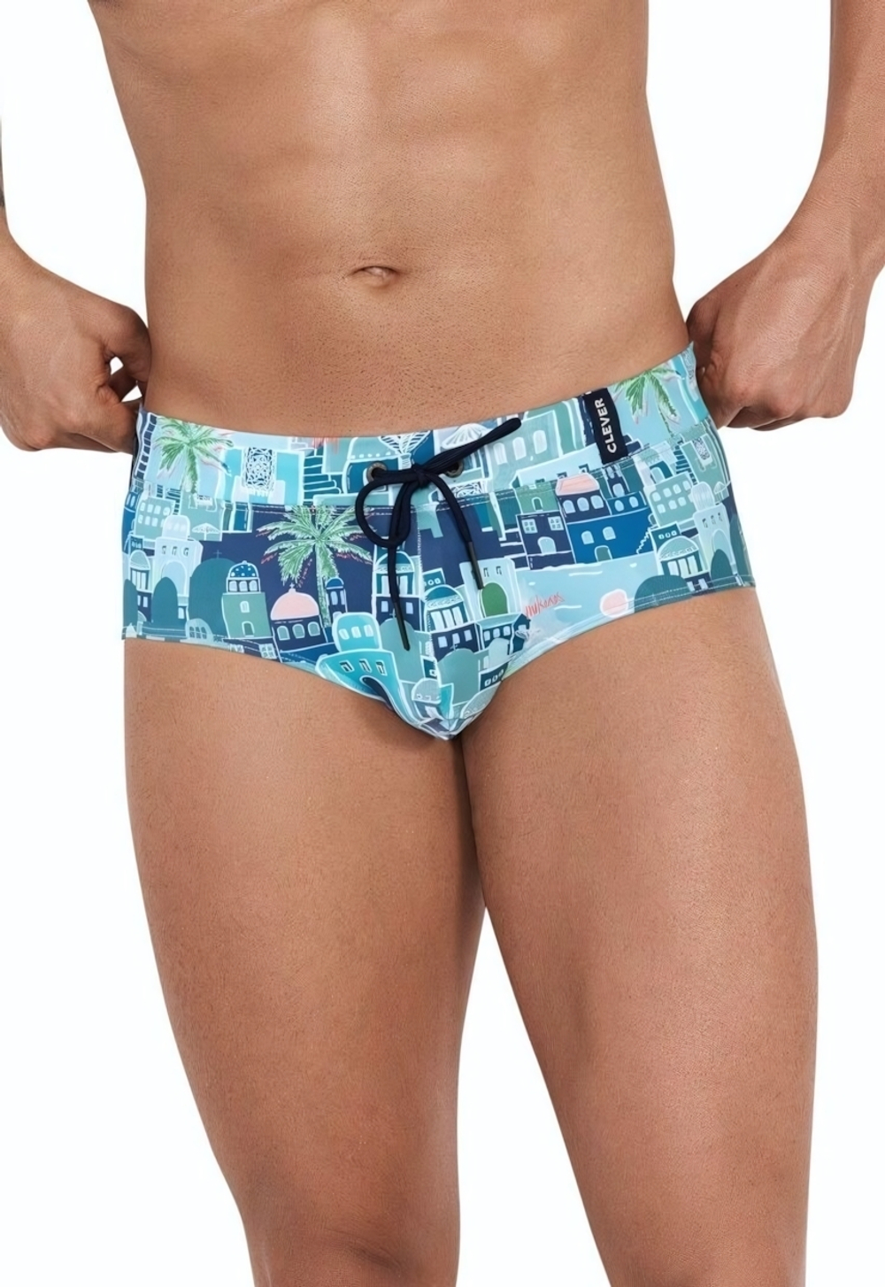 Синие плавки с принтом Cassiel Swimsuit Brief (Размер: M) (Цвет: синий)