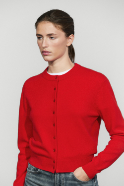 Massimo Dutti Кардиган с пуговицами, красный