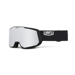 Горнолыжная маска 100% Snowcraft XL / Black / Hiper Silver Mirror Lens / на широкое лицо