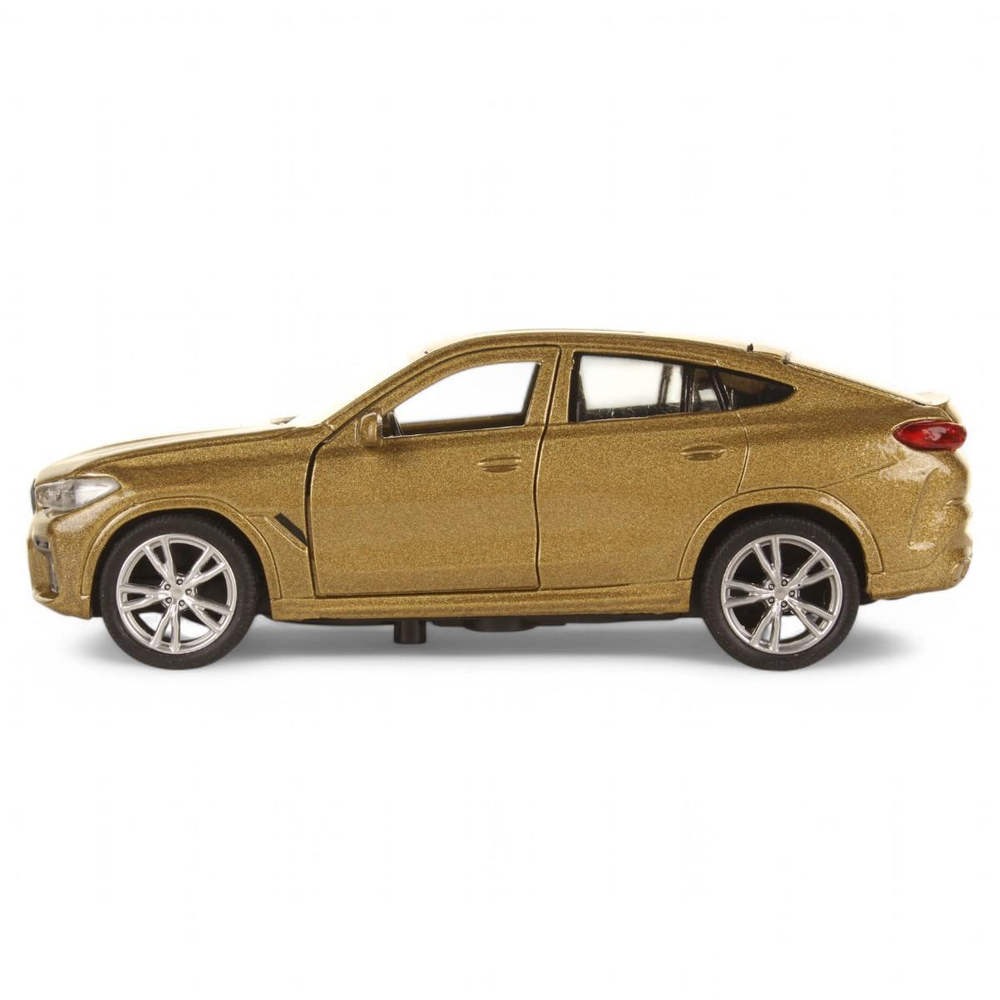 Модель ин. мет. "BMW X6" 12см, двери, бежевый, коробка X6-12MAT-BG (Технопарк)
