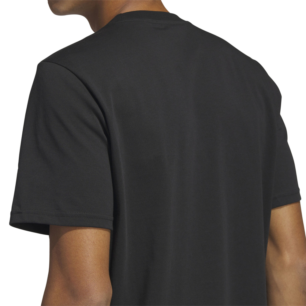 Мужское теннисное поло adidas Logo Pen Fill - Sportswear Graphic T-Shirt Men - Black, Orange
