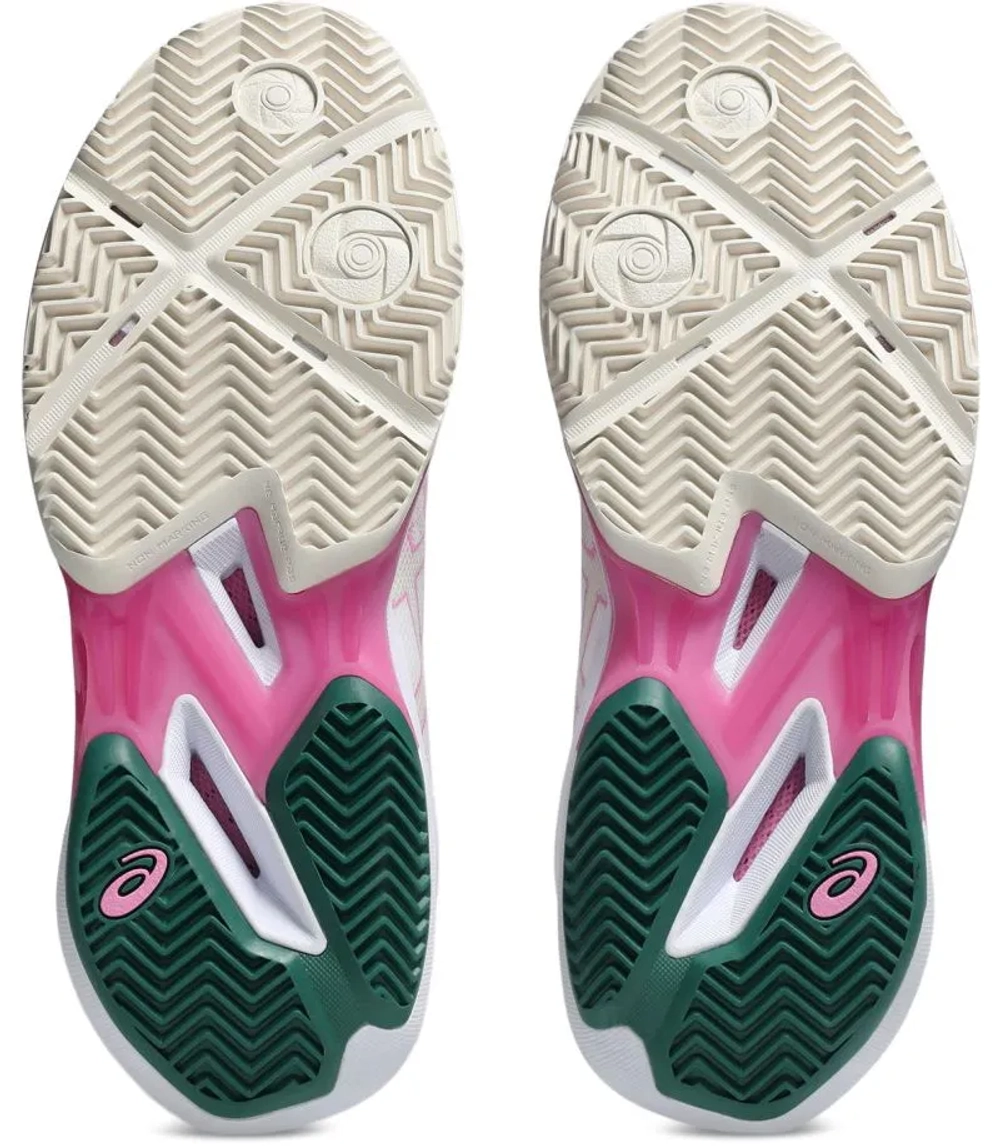 Женские кросовки для Padel Asics Sonicsmash FF - white/jewel green