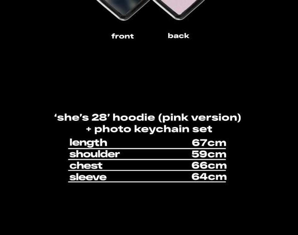Альбом ROSE - SHE'S 28 Birthday MD HOODIE PINK Version