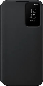 Чехол Clear View для Samsung Galaxy S22+, черный (Из Финляндии)