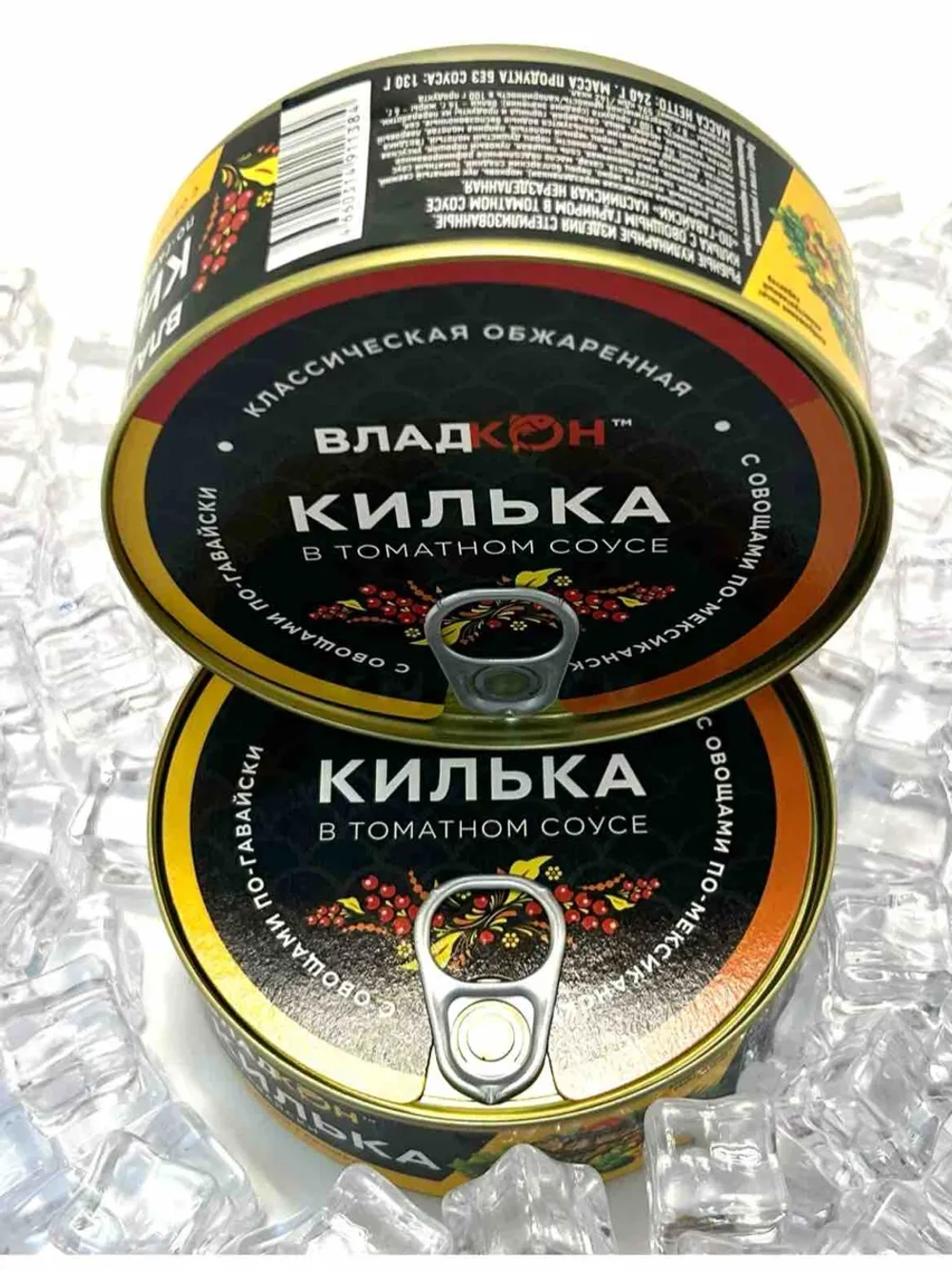 Килька в томатном соусе с овощным гарниром 240г