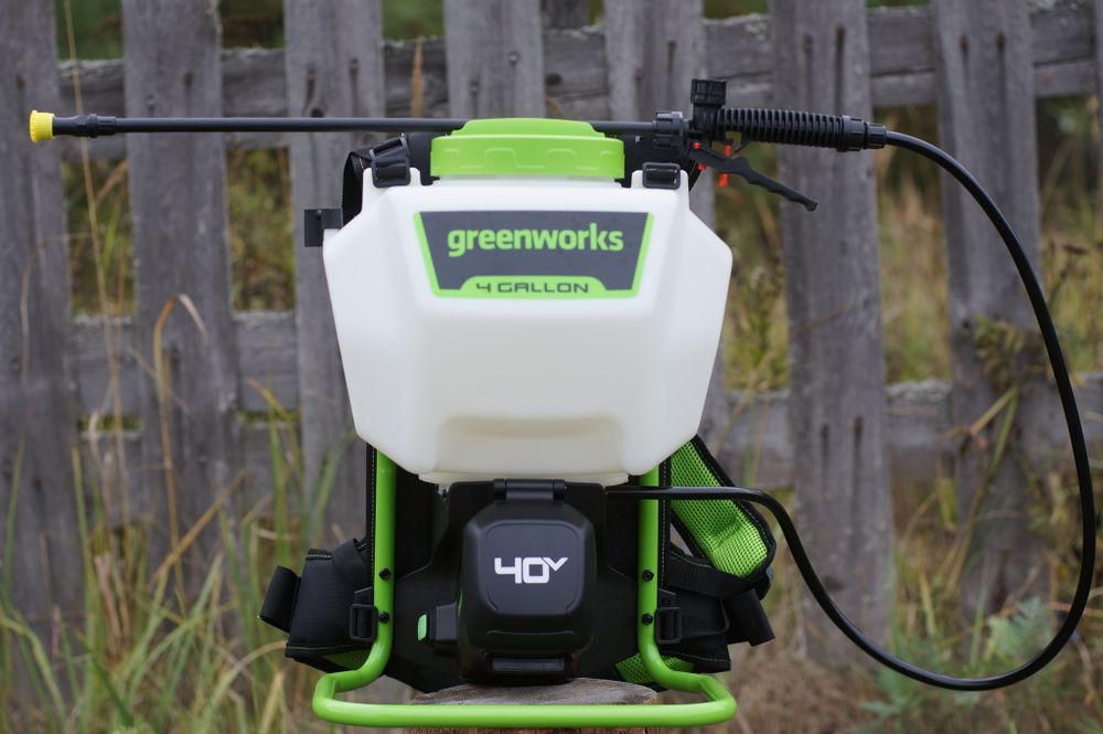 Аккумуляторный садовый опрыскиватель Greenworks G40BPS, 5300007, 40v, без АКБ и ЗУ