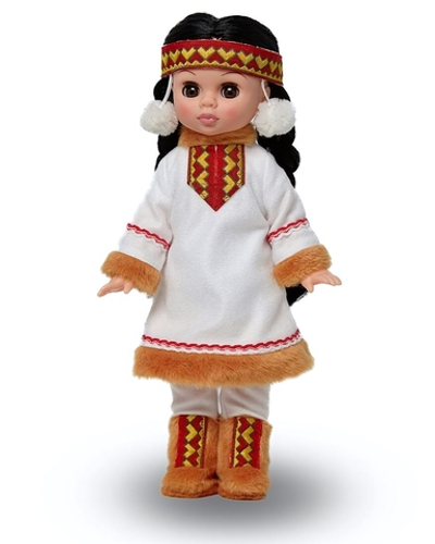 Кукла Эля в костюме народов Севера 30см. (Весна)