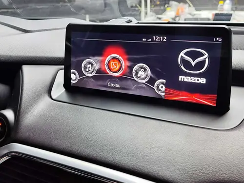 Магнитола для Mazda CX-9 2016-2022 - Kuberg HP-M1204 монитор 12.3" QLED на Android 12, Быстрая, CarPlay, 4G SIM-слот