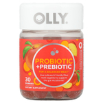 OLLY, Пробиотик и пребиотик, персиковый, 30 жевательных таблеток