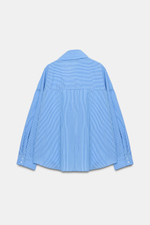РУБАШКА В ПОЛОСКУ С БАНТОМ — ZARA