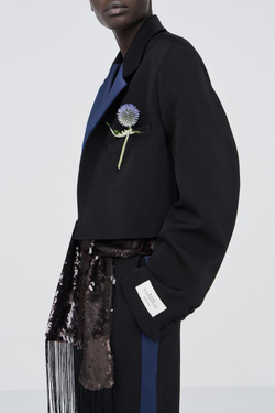ZARA X BAISI GUADAGNINO ШЕРСТЯНЫЕ КОСТЮМНЫЕ БРЮКИ, ЧЕРНЫЙ