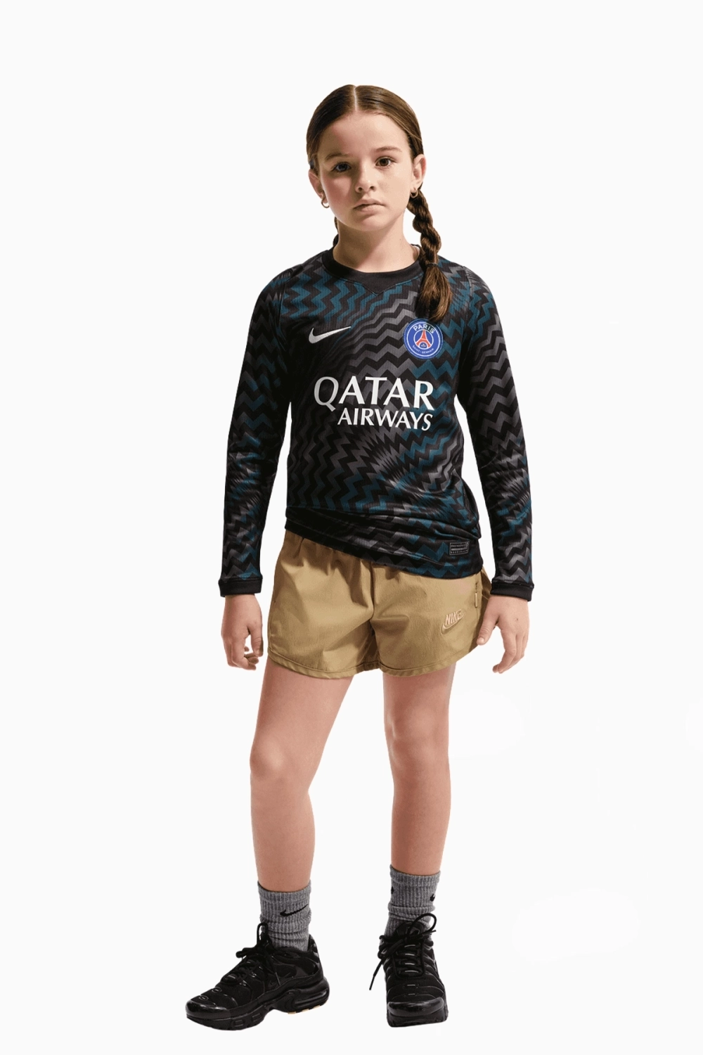 Футболка с длинными рукавами Nike PSG 26/27 Goalkeeper Stadium Junior - черный