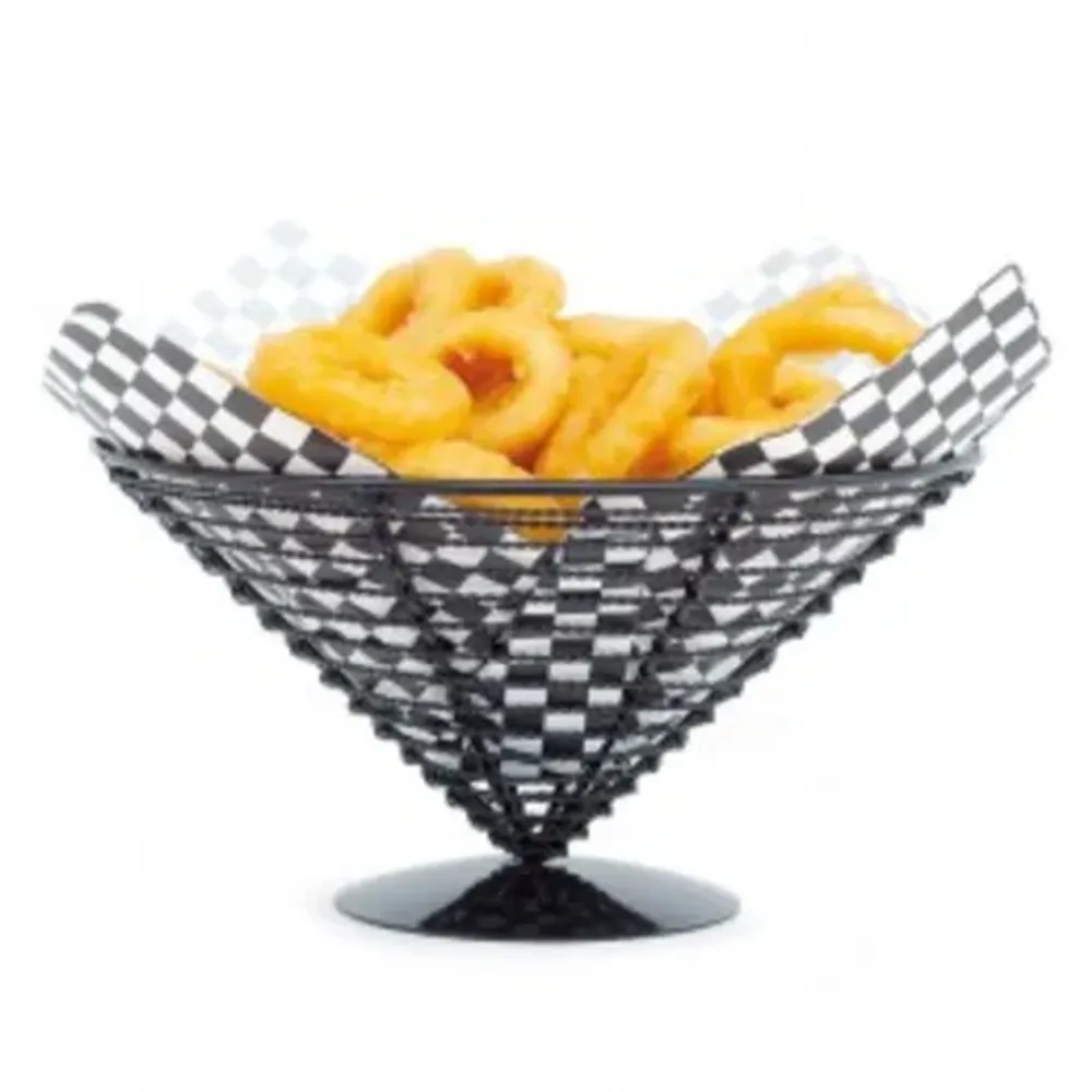 Корзинка для подачи Конус d 23 см h12,5 см черная металл P.L. Proff Cuisine
