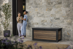 Пластиковый сундук Keter Deco Deck 630 л brown