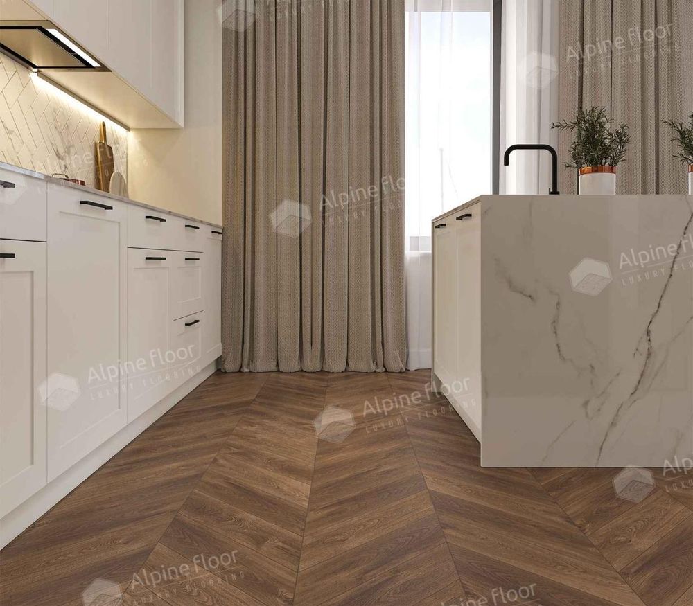 SPC ламинат Дуб Коричневый ECO 18-13 MC