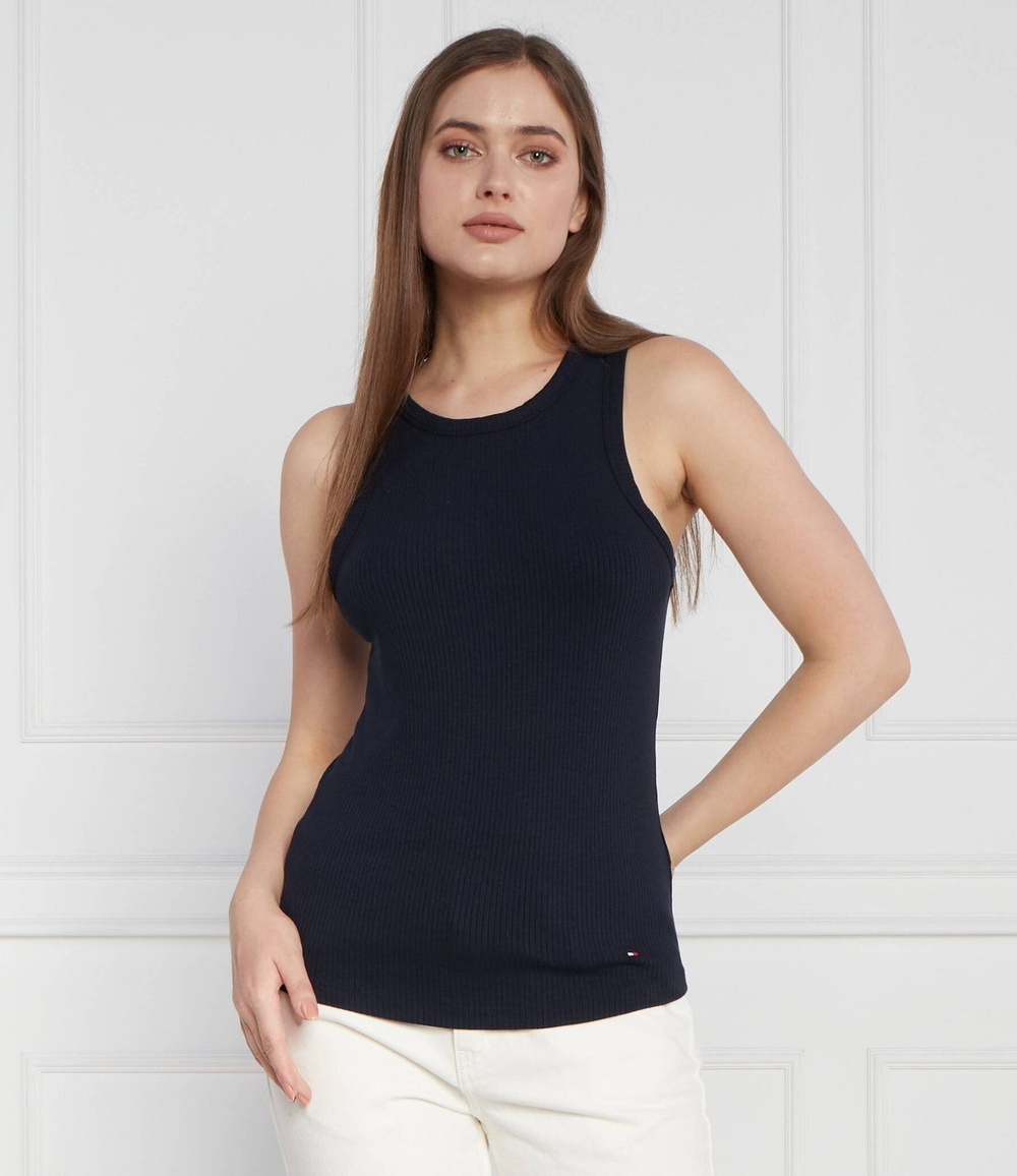 Топ 5X2 RIB NS Tommy Hilfiger - темно-синий(WW0WW38635)